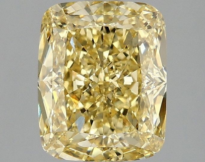 Loose Diamond - CUSHION MODIFIED 2.1ct Fancy Intense Yellow VVS2 (1 of 1)