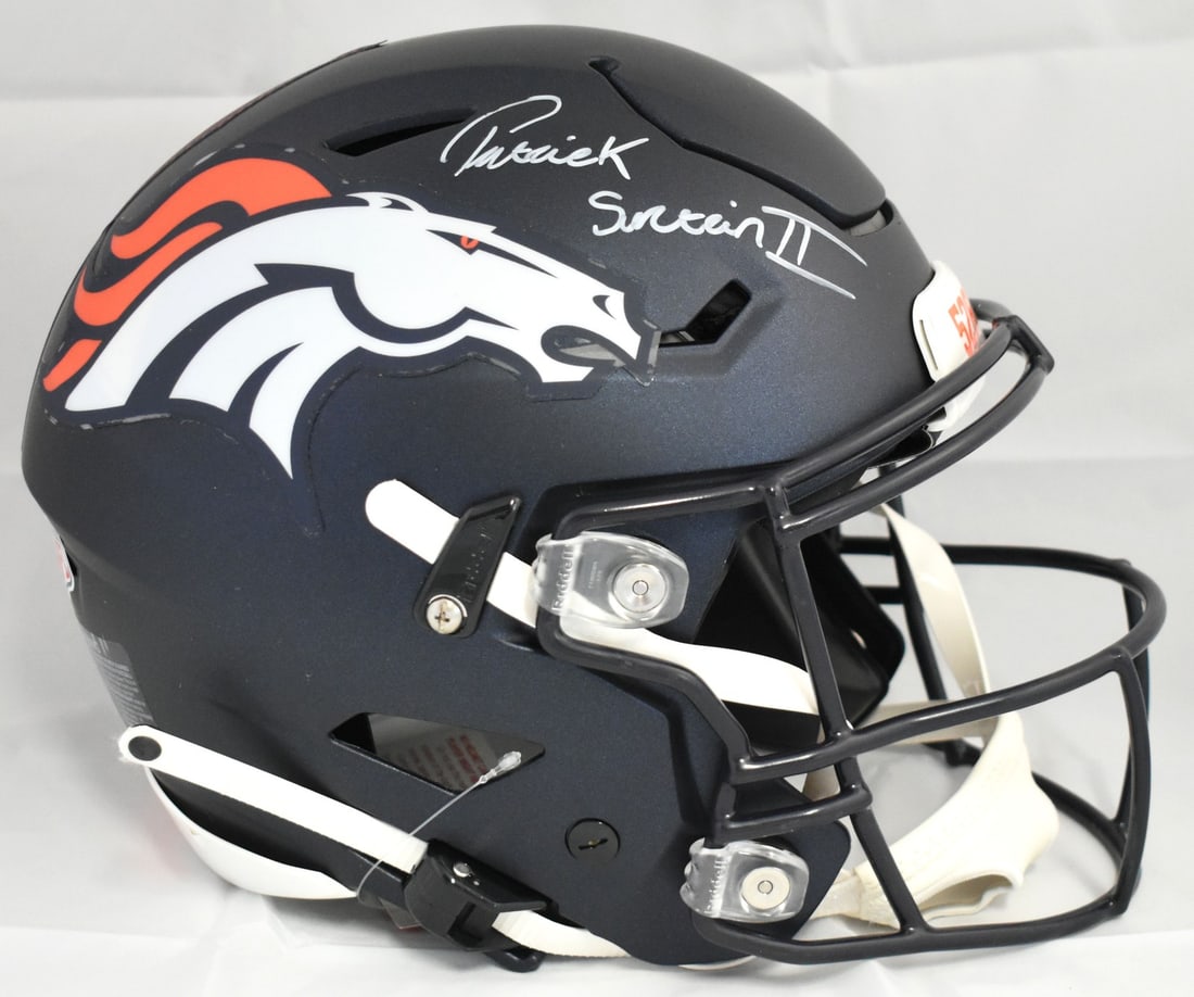 Denver Broncos Full Size SpeedFlex Helmet Autographed by Patrick Surtain II Beckett Holo (1 of 5)