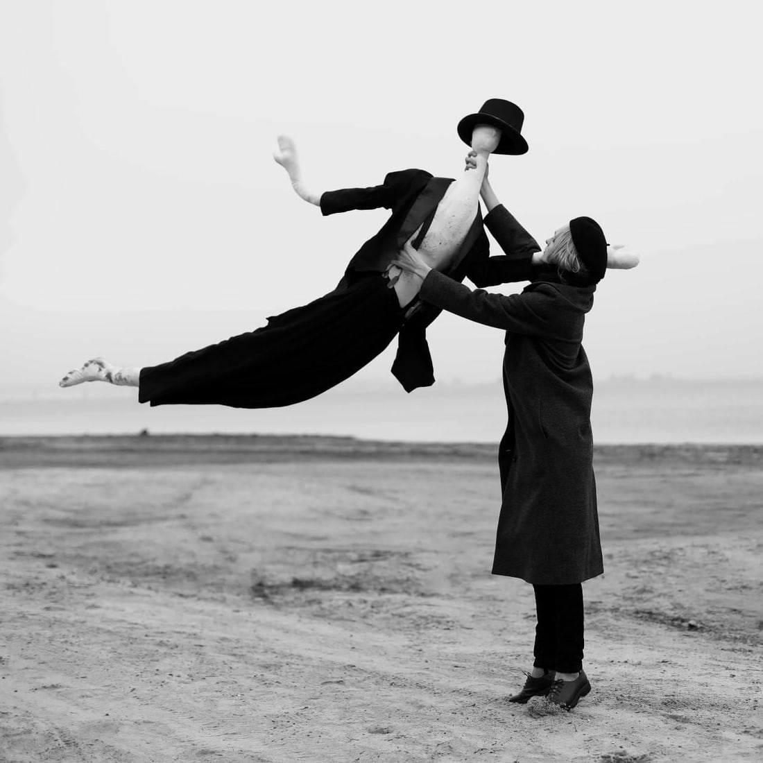 Olha Stepanian Lovers Black and White Photography 24x24 Edition of 15 (1 of 1)