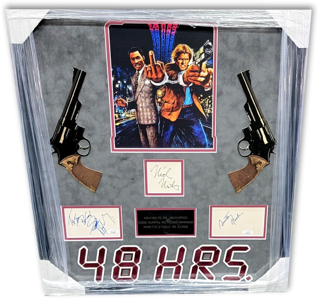 48 Hrs Framed Autographed Photo Collage Eddie Murphy Nick Nolte JSA Authenticated (1 of 3)