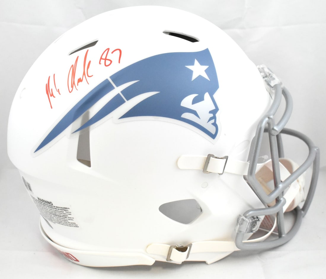 Rob Gronkowski Signed New England Patriots F/S Authentic Helmet Beckett (1 of 5)