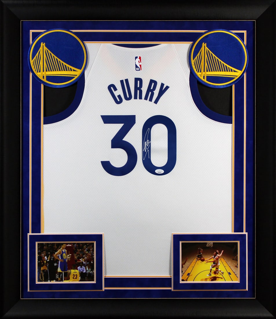 Stephen Curry Signed Nike Swingman Framed Jersey JSA COA Golden State Warriors (1 of 2)