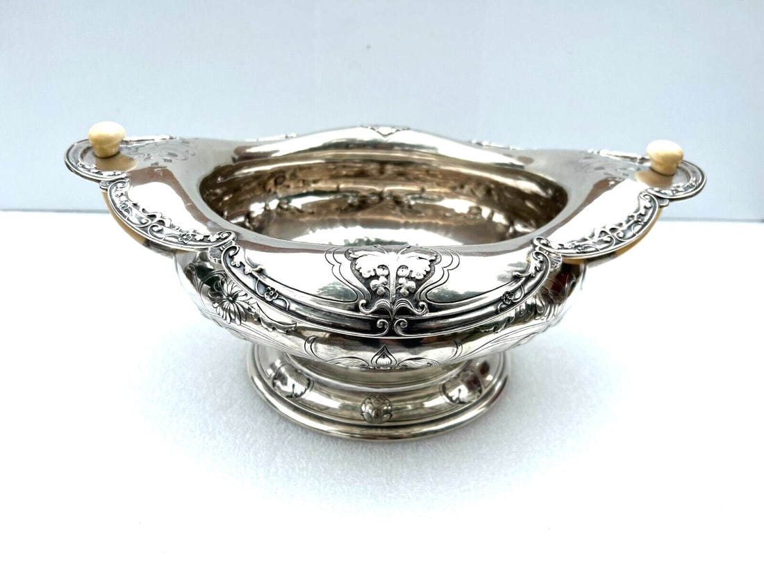 Gorham Athenic 1900 Art Nouveau Sterling Silver Two Handled Bowl (1 of 14)