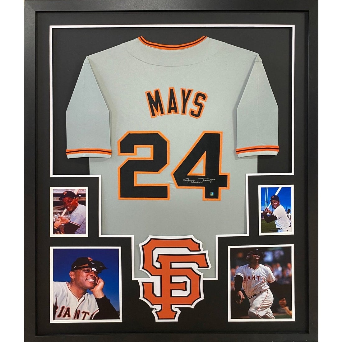 Willie Mays Autographed Framed Jersey COA San Francisco Giants 42x34: Willie Mays Autographed Framed Jersey COA San Francisco Giants 42x34 This framed jersey features the legendary Willie Mays, a celebrated San Francisco Giants player. Authenticated by Mays himself, thi
