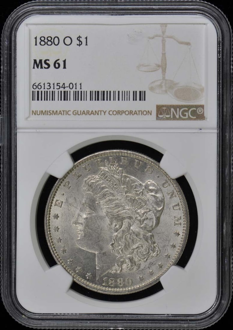 1880-O Morgan Dollar NGC MS61 Uncirculated Coin (1 of 2)