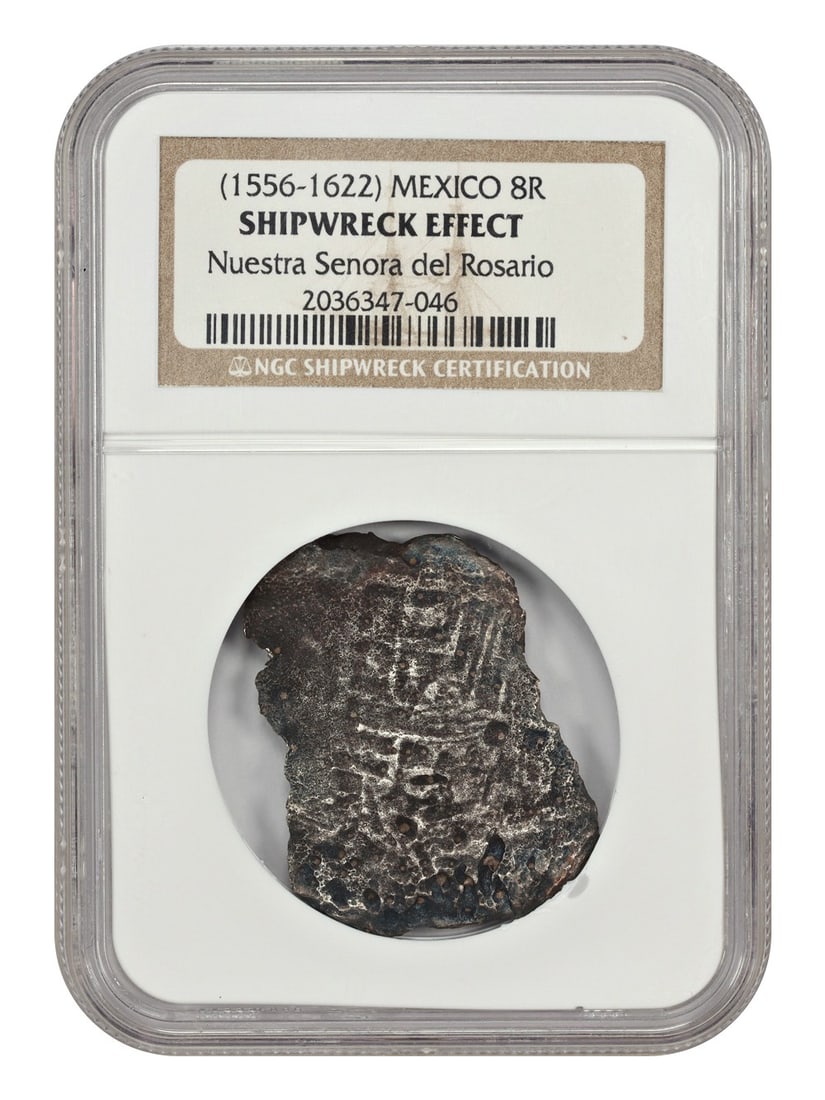 8 Reales Shipwreck Coin from Nuestra Senora del Rosario 1556-1622 (1 of 4)