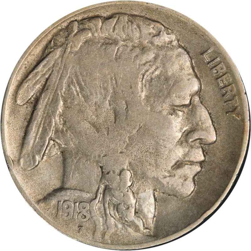 1918-D Buffalo Nickel XF Circulated Eye Appeal Coin (1 of 2)