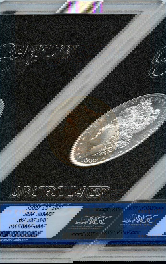 1882-CC Morgan Dollar NGC MS65 DMPL GSA Hoard Uncirculated: 1882-CC Morgan Dollar NGC MS65 DMPL GSA Hoard Uncirculated This stunning 1882-CC Morgan Dollar is a true gem of numismatic history. Certified by NGC with a grade of MS65 and a Deep Mirror Proof Like (