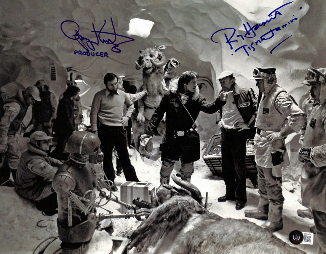 Signed 11x14 Star Wars ESB Photo by Gary Kurtz Ray Hassett Beckett Authenticated: Signed 11x14 Star Wars ESB Photo by Gary Kurtz Ray Hassett Beckett Authenticated This stunning 11x14 photograph features the iconic signatures of Gary Kurtz and Ray Hassett, both key contributors to t