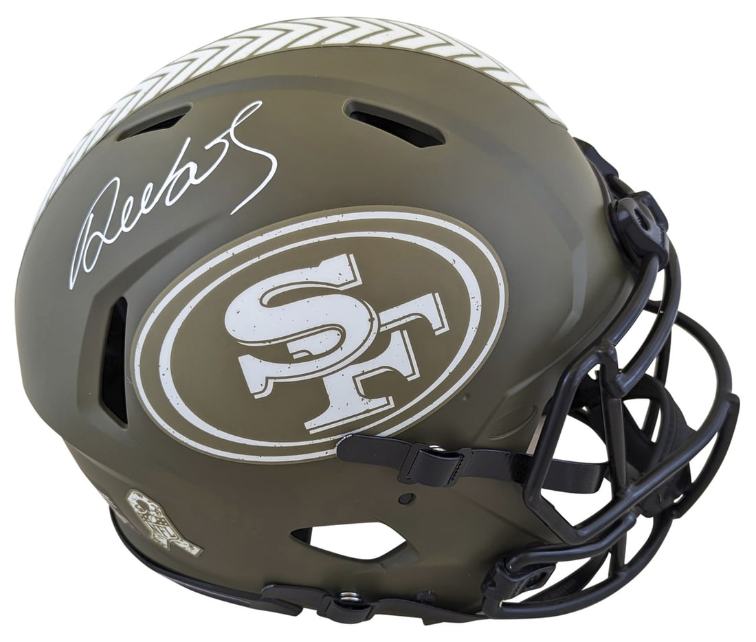 Deebo Samuel Autographed 49ers Salute To Service Full Size Helmet (1 of 3)