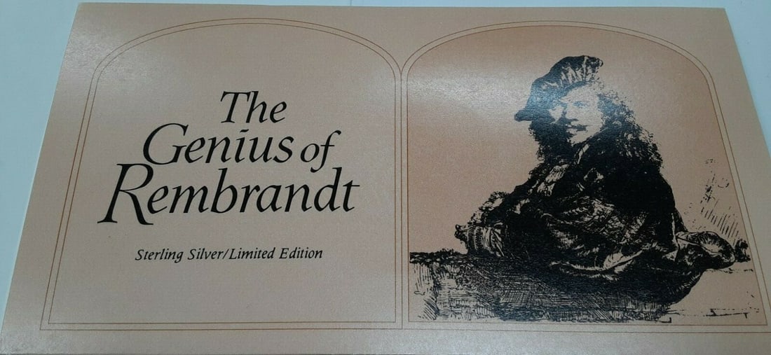 Sterling Silver Medal Portrait of Saskia Proof in Franklin Mint Card: Sterling Silver Medal Portrait of Saskia Proof in Franklin Mint Card This Franklin Mint Genius of Rembrandt proof silver medal showcases Rembrandt's Portrait of Saskia. Struck in sterling (.925) silve