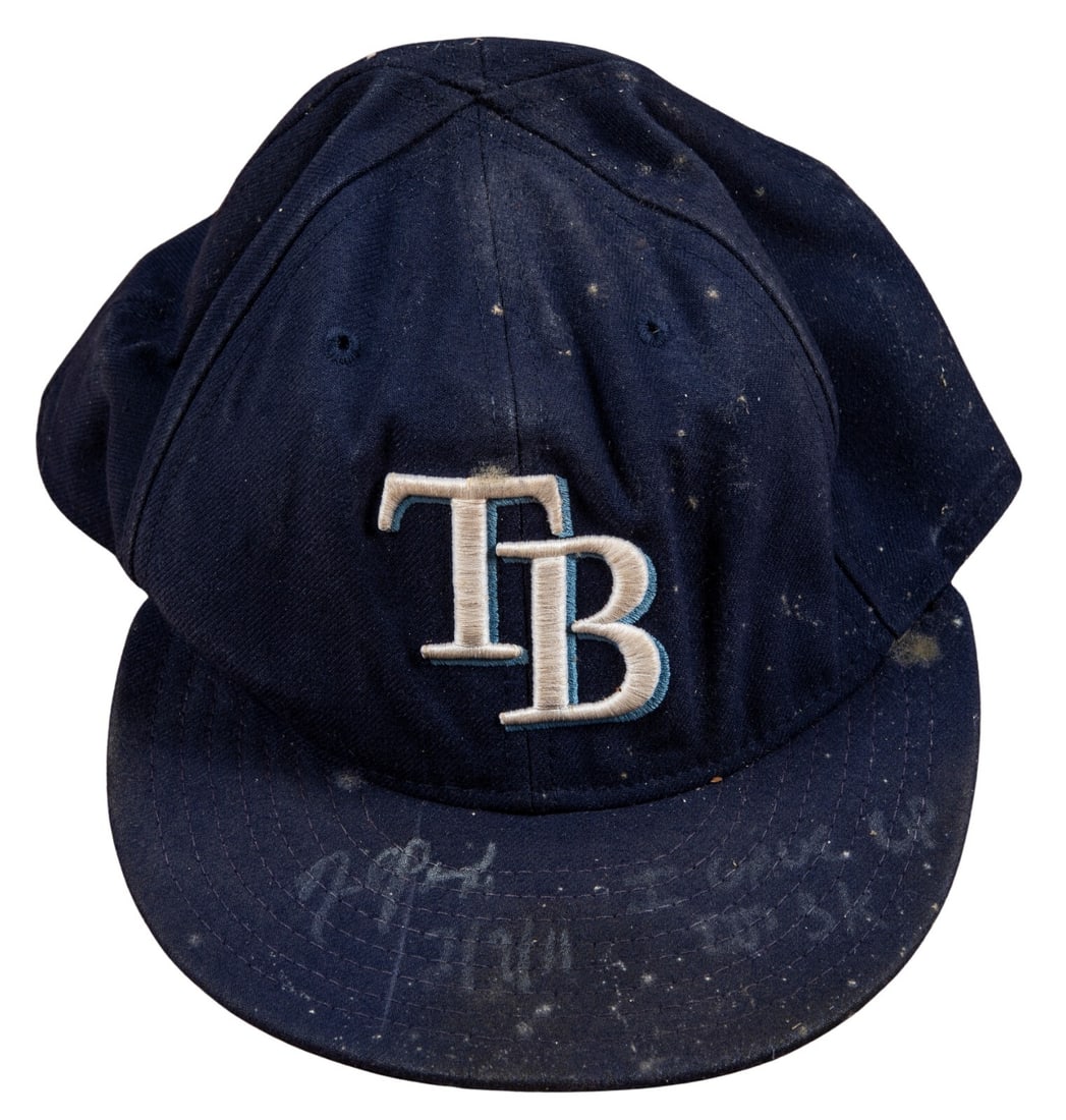 David Price Signed Game Used Hat Inscribed I Gave Up DJ's 3k: David Price Signed Game Used Hat Inscribed I Gave Up DJ's 3k This unique baseball cap was worn by David Price during the historic moment when Derek Jeter achieved his 3,000th career hit. On July 9, 20