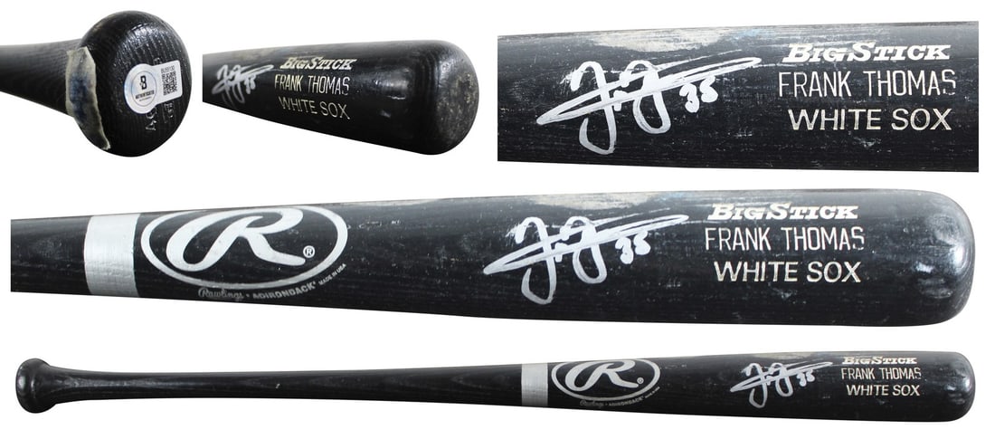 Frank Thomas Autographed Rawlings Big Stick Bat Beckett Chicago White Sox (1 of 7)
