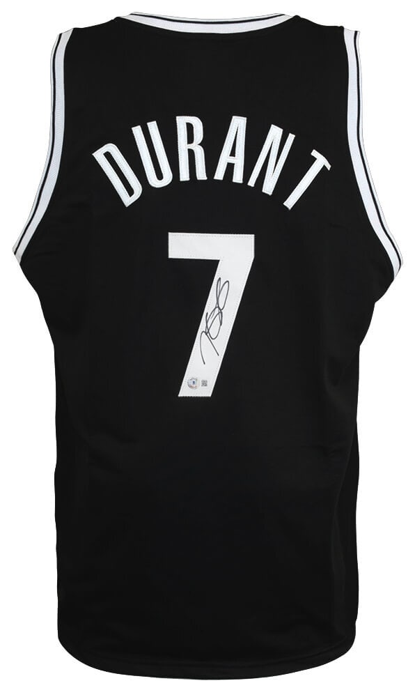 Kevin Durant Signed Black Custom Basketball Jersey Beckett COA (1 of 3)