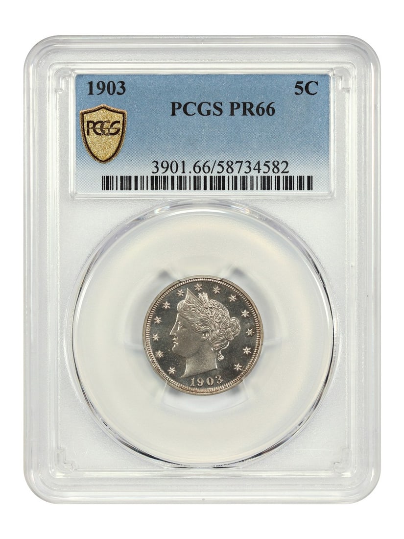 1903 Liberty Nickel Proof 5C PCGS Certified PR66 (1 of 6)