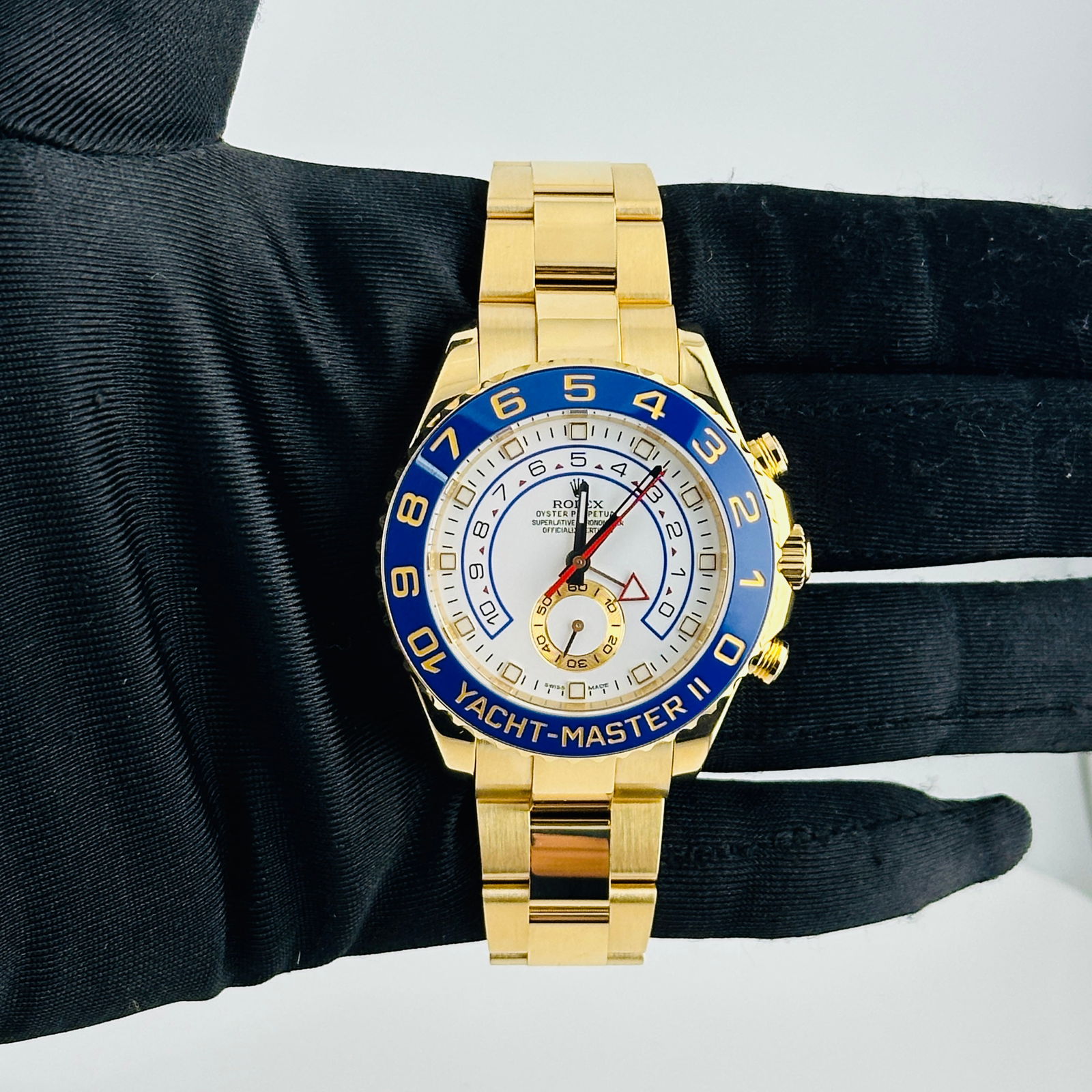 2015 Rolex Yacht-Master II Ref 116688 White Dial Oyster Bracelet Watch (1 of 4)