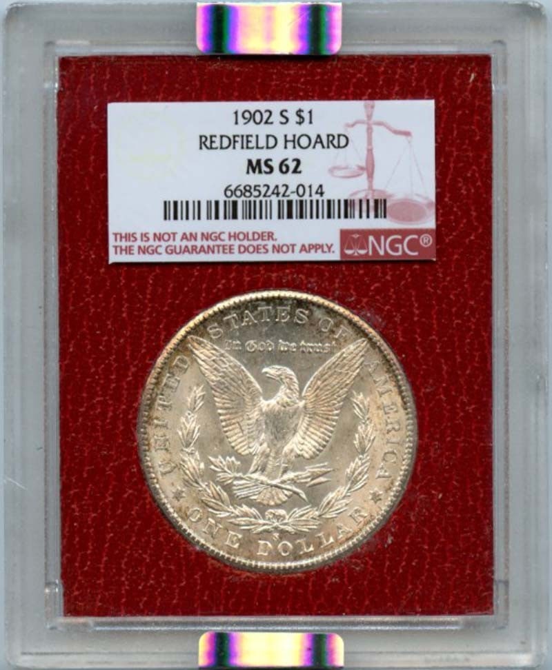 1902 S Silver Morgan Dollar NGC MS62 Uncirculated Coin: 1902 S Silver Morgan Dollar NGC MS62 Uncirculated Coin This 1902 S $1 Silver Morgan Dollar is a stunning example of numismatic history, certified by NGC with a grade of MS62. Struck at the San Francis