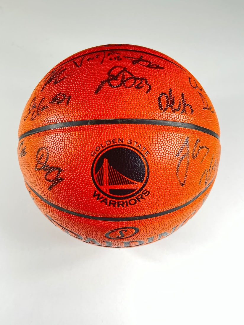 2016-17 Golden State Warriors Signed Basketball PSA/DNA Authenticated (1 of 9)
