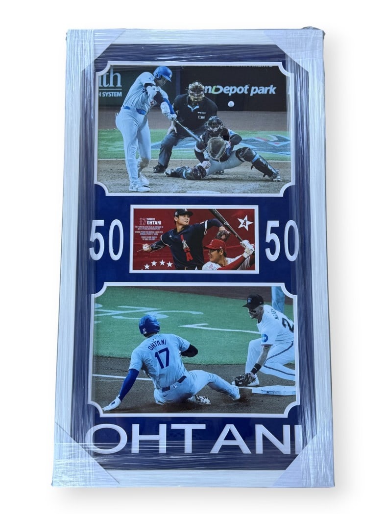 Shohei Ohtani Autographed Photo Custom Framed PSA Dodgers Angels: Shohei Ohtani Autographed Photo Custom Framed PSA Dodgers Angels Celebrate the legacy of Shohei Ohtani with this stunning autographed photo, custom framed to perfection. This original piece features a