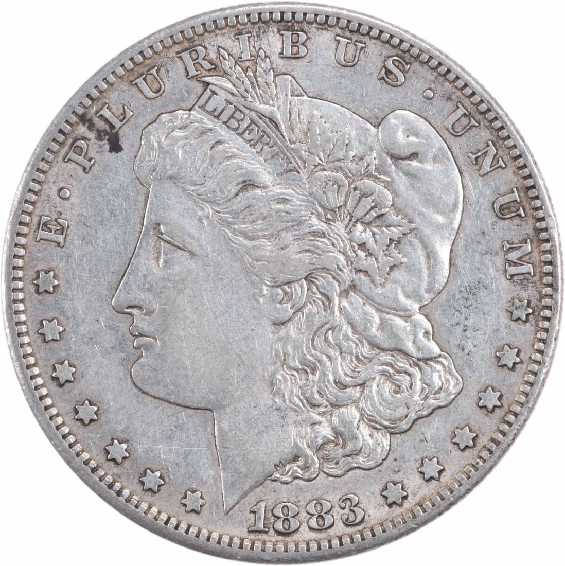 San Francisco Mint 1883 Morgan Dollar 90 Percent Silver XF Uncertified: San Francisco Mint 1883 Morgan Dollar 90 Percent Silver XF Uncertified This 1883-S Morgan Silver Dollar is a circulated coin from the United States, minted in San Francisco. Struck from an alloy of 90