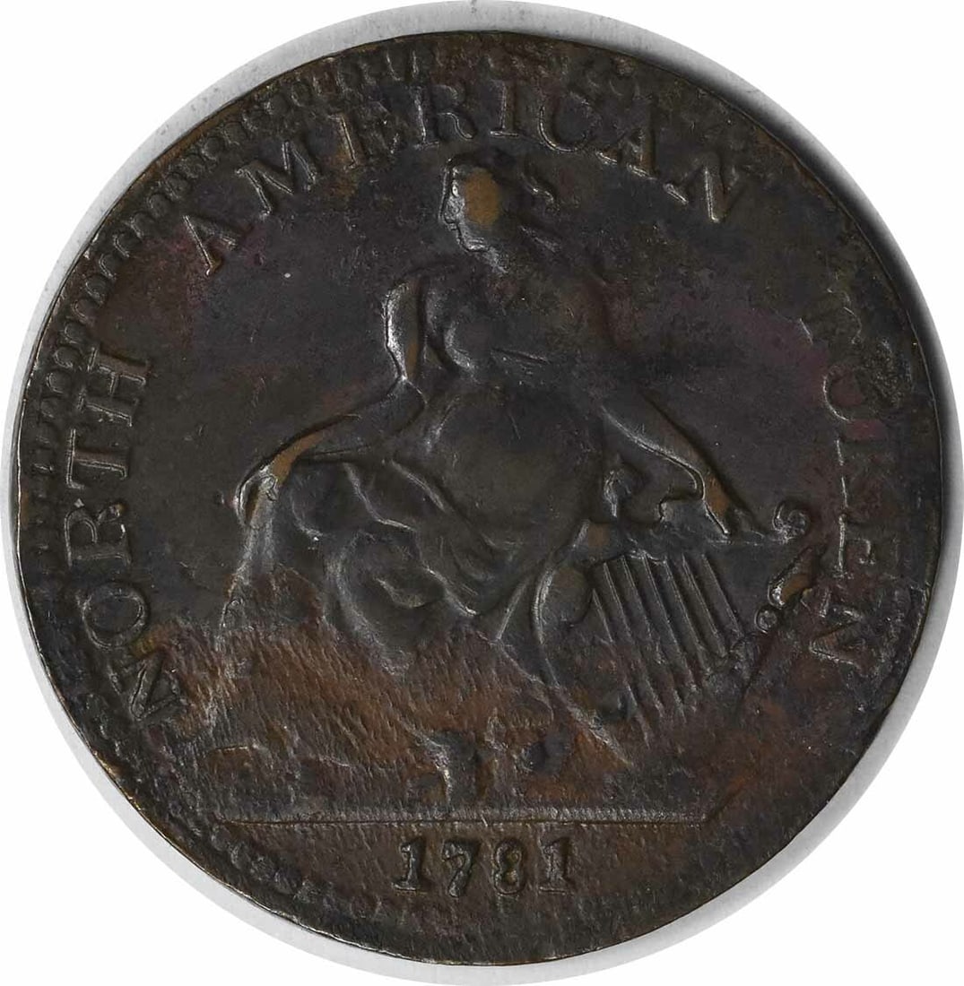 1781 North American Copper Token Colonial Uncertified EF (1 of 2)