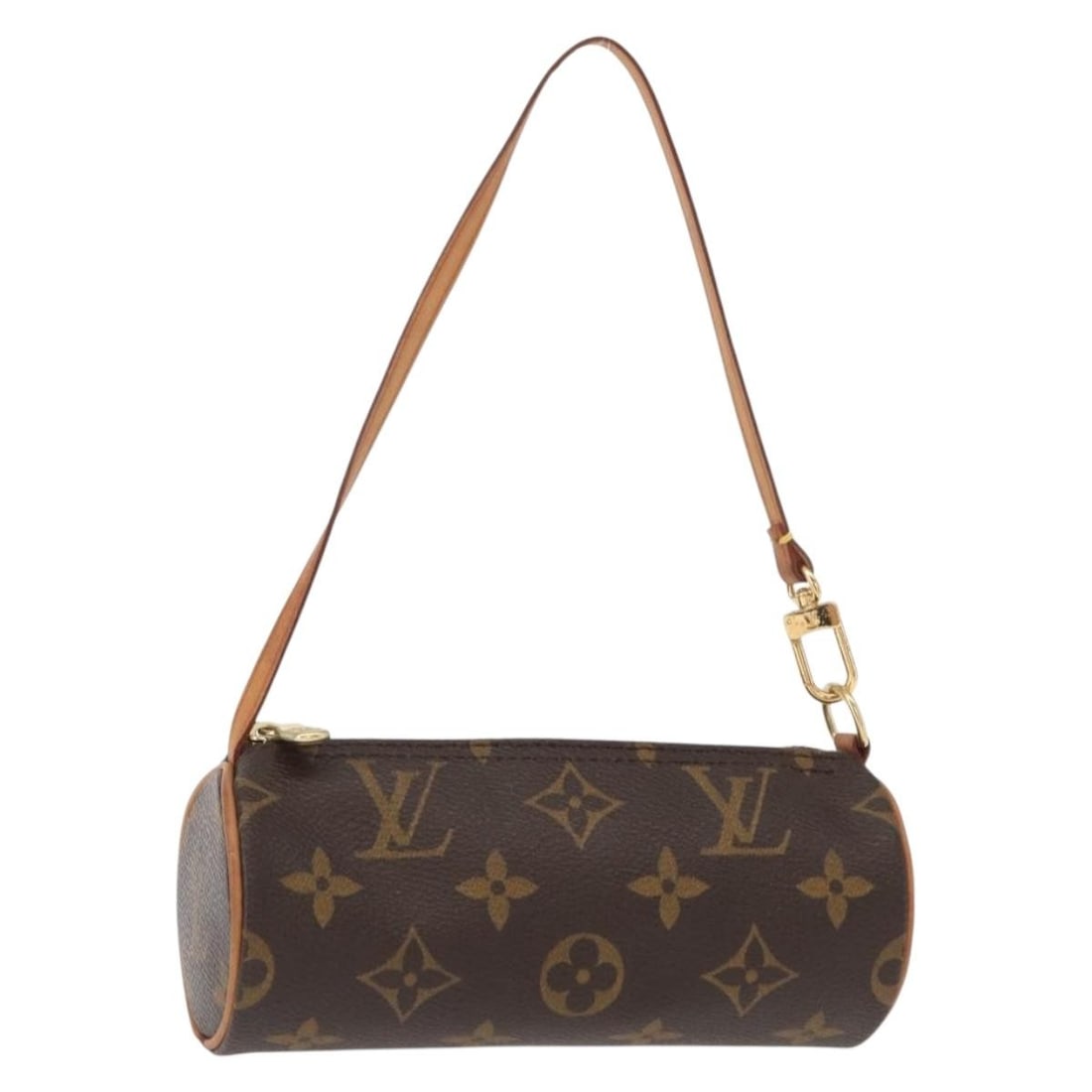 LOUIS VUITTON Monogram Papillon Pouch with Dust Bag: LOUIS VUITTON Monogram Papillon Pouch with Dust Bag This authentic LOUIS VUITTON Monogram Papillon Pouch is a stylish and functional accessory crafted from durable monogram canvas. It features a class