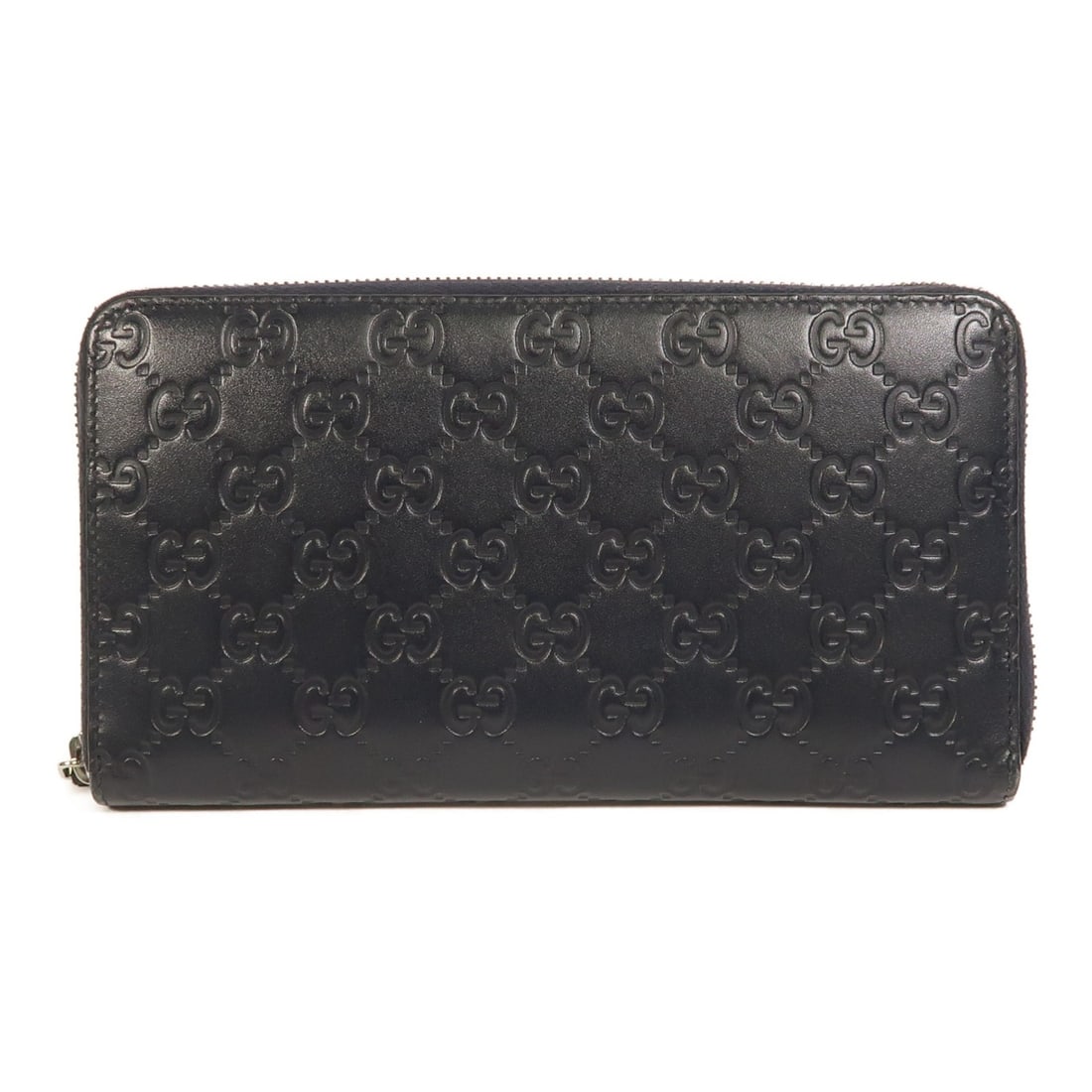 GUCCI GG SHW Guccissima Navy Calfskin Long Wallet 447906 (1 of 13)