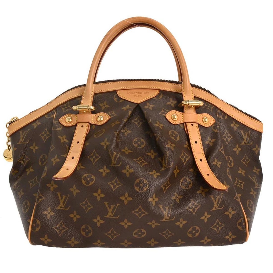 Louis Vuitton Tivoli GM Monogram Tote Bag M40144 Brown: Louis Vuitton Tivoli GM Monogram Tote Bag M40144 Brown The Louis Vuitton Monogram Tivoli GM Handbag is a stylish and practical accessory crafted from iconic Monogram canvas leather. This large tote fe