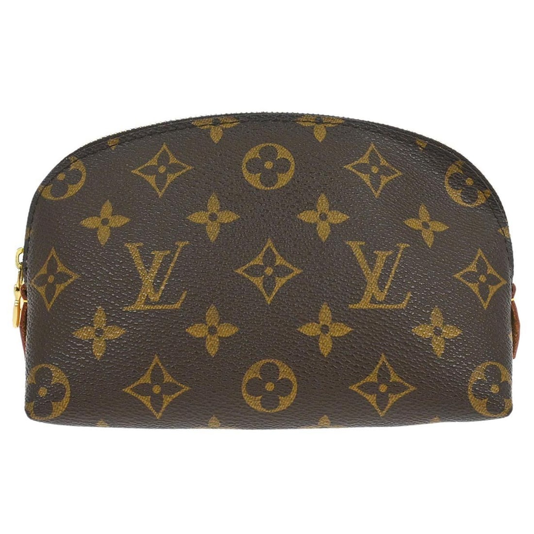 Louis Vuitton Pochette Cosmetic Monogram Canvas Pouch M47515 Brown: Louis Vuitton Pochette Cosmetic Monogram Canvas Pouch M47515 Brown This Louis Vuitton Pochette Cosmetic Pouch features the iconic Monogram canvas leather exterior, complemented by leather lining and s