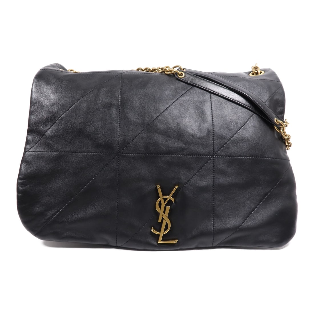 SAINT LAURENT YSL Large Jamie Shoulder Bag Black Lambskin GHW: SAINT LAURENT YSL Large Jamie Shoulder Bag Black Lambskin GHW This exquisite SAINT LAURENT shoulder bag boasts a luxurious design crafted from soft lambskin leather in a classic black hue. The large J