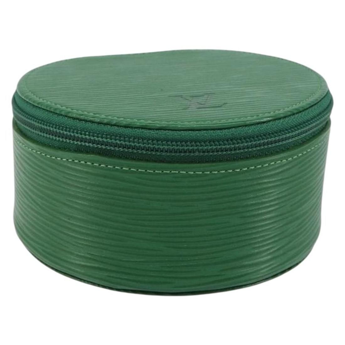 LOUIS VUITTON Epi Leather Green Jewelry Box M48214 Authentic: LOUIS VUITTON Epi Leather Green Jewelry Box M48214 Authentic This LOUIS VUITTON Epi Ecrin Bijoux 10 Jewelry Box is a luxurious accessory crafted in France, designed to elegantly store your jewelry. Ma