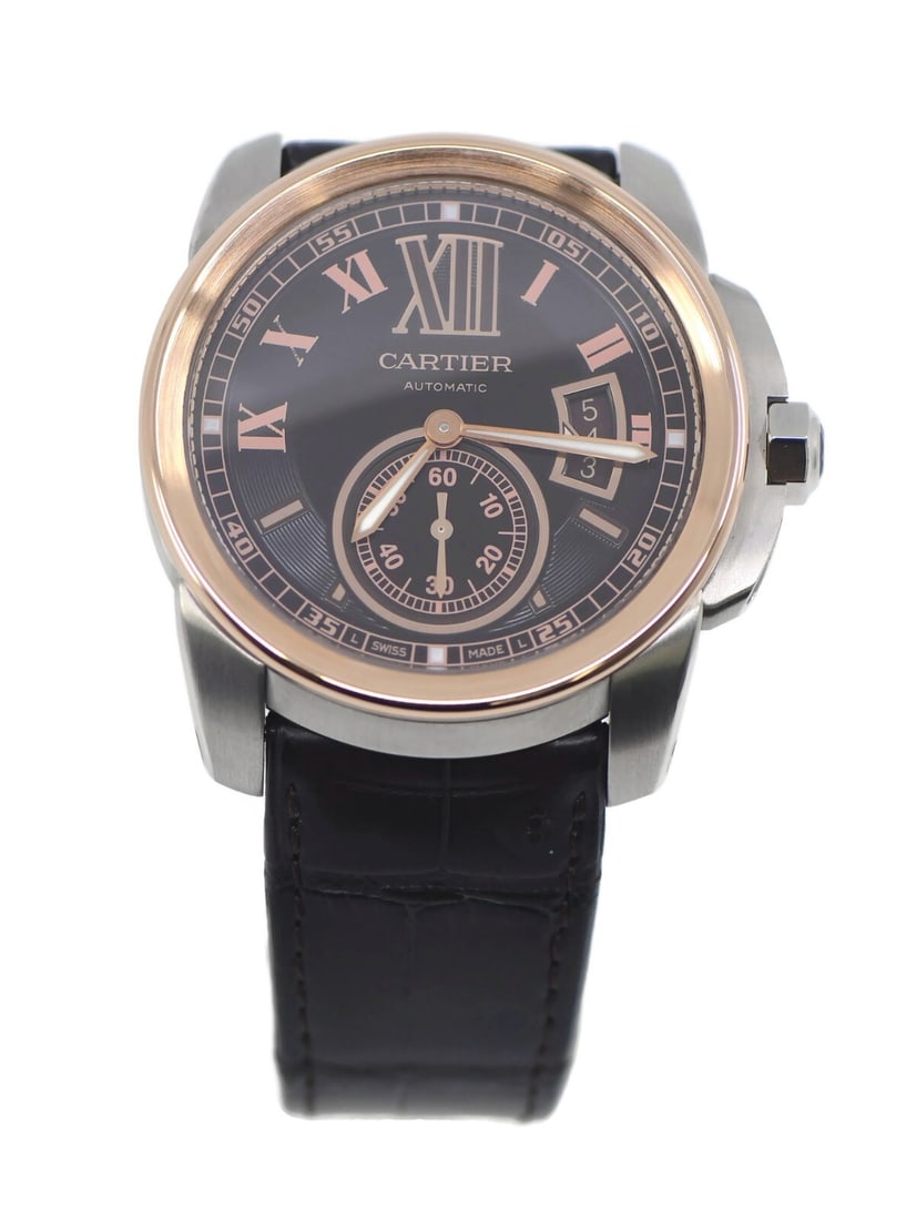 Cartier Calibre de Cartier 18K Stainless Steel Automatic Watch W7100051 (1 of 5)