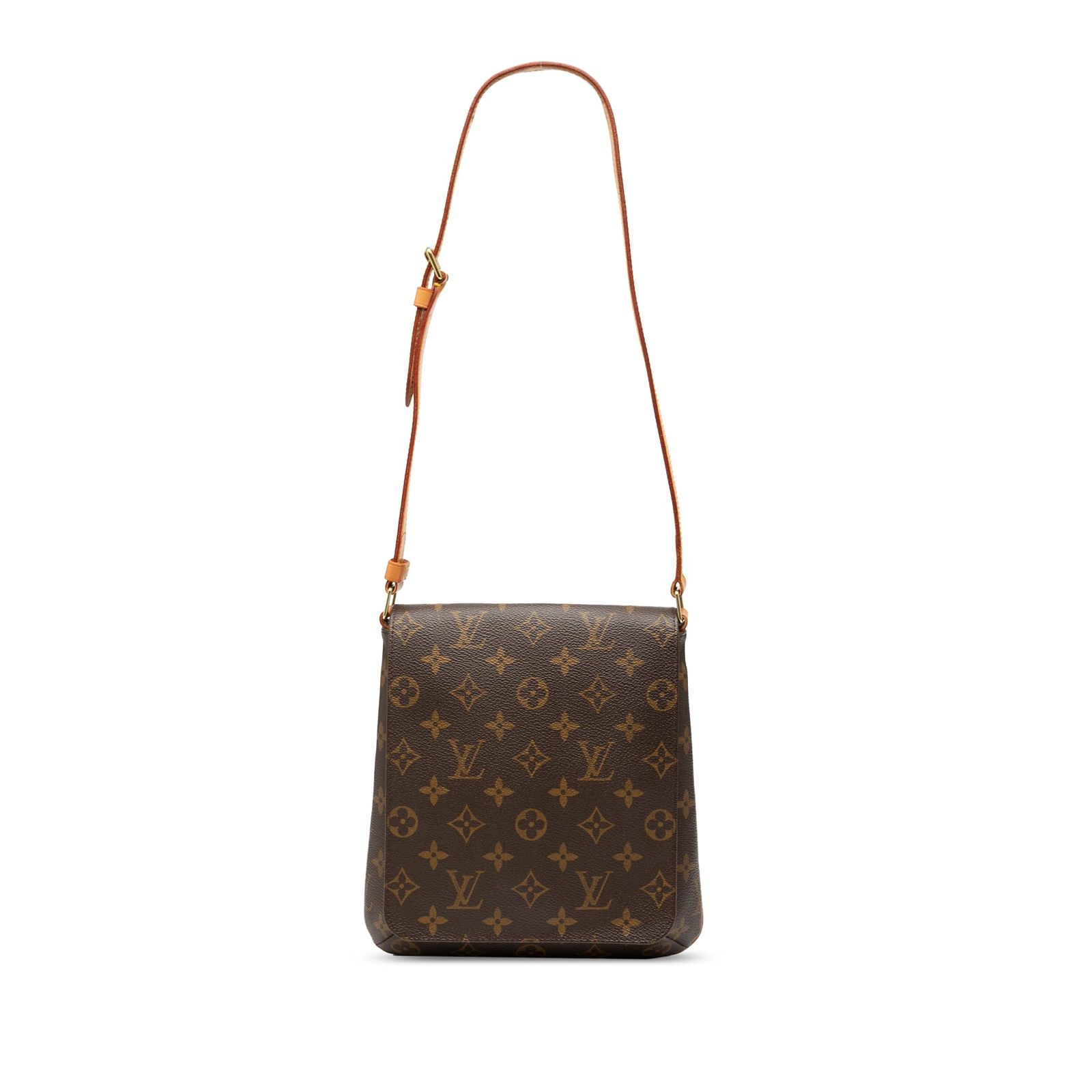 Louis Vuitton Monogram Musette Salsa Bag with Adjustable Strap: Louis Vuitton Monogram Musette Salsa Bag with Adjustable Strap The Louis Vuitton Monogram Musette Salsa Short Strap is a stylish bag crafted from monogram canvas. It features an adjustable flat vachet