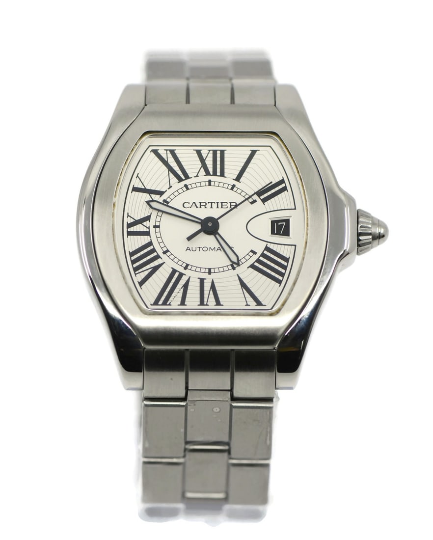 Cartier Roadster Automatic Stainless Steel Wristwatch W6206017 with Box (1 of 5)
