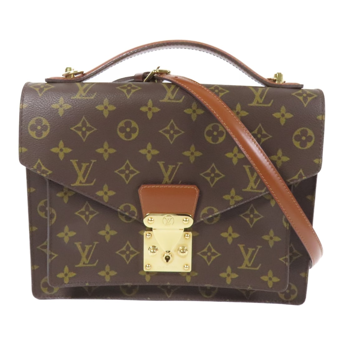 LOUIS VUITTON Monceau 26 Crossbody Handbag M51187 Monogram PVC (1 of 17)