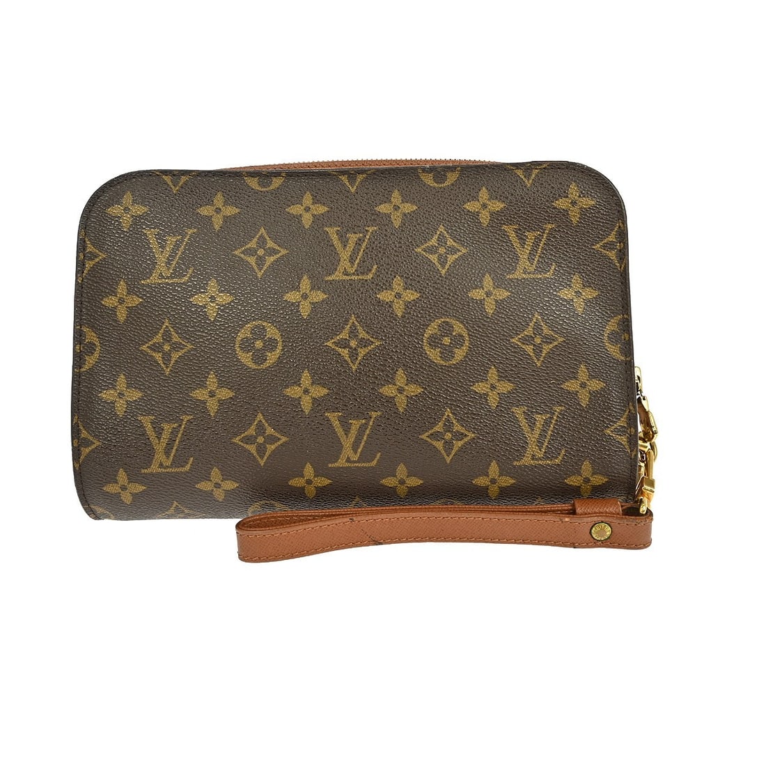 Louis Vuitton Orsay Clutch Handbag Monogram Canvas M51790: Louis Vuitton Orsay Clutch Handbag Monogram Canvas M51790 Introducing the Louis Vuitton Orsay Clutch Handbag, a stylish accessory crafted from durable monogram canvas. This vintage piece features a cl