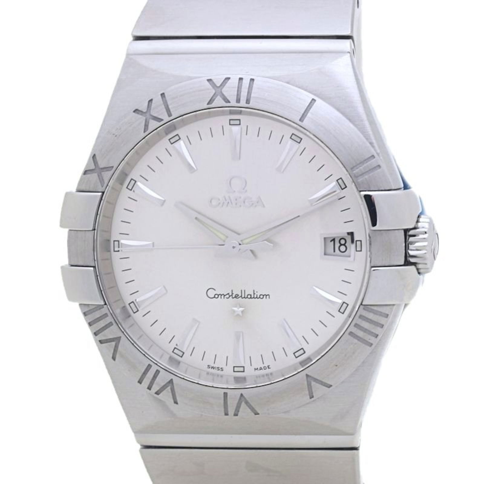 Omega Constellation Globemaster Steel Silver 35mm Swiss Men's Watch (1 of 10)