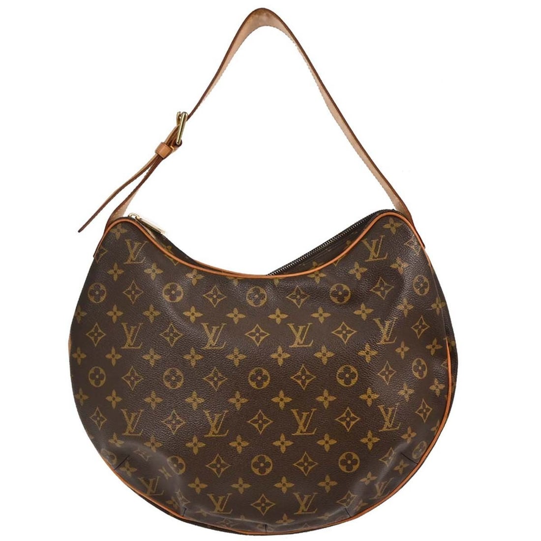 Louis Vuitton Monogram Croissant GM Handbag M51511 in Brown Canvas: Louis Vuitton Monogram Croissant GM Handbag M51511 in Brown Canvas Enhance your accessory collection with the Louis Vuitton Monogram Croissant GM Handbag. This stylish hobo bag features a classic Mono