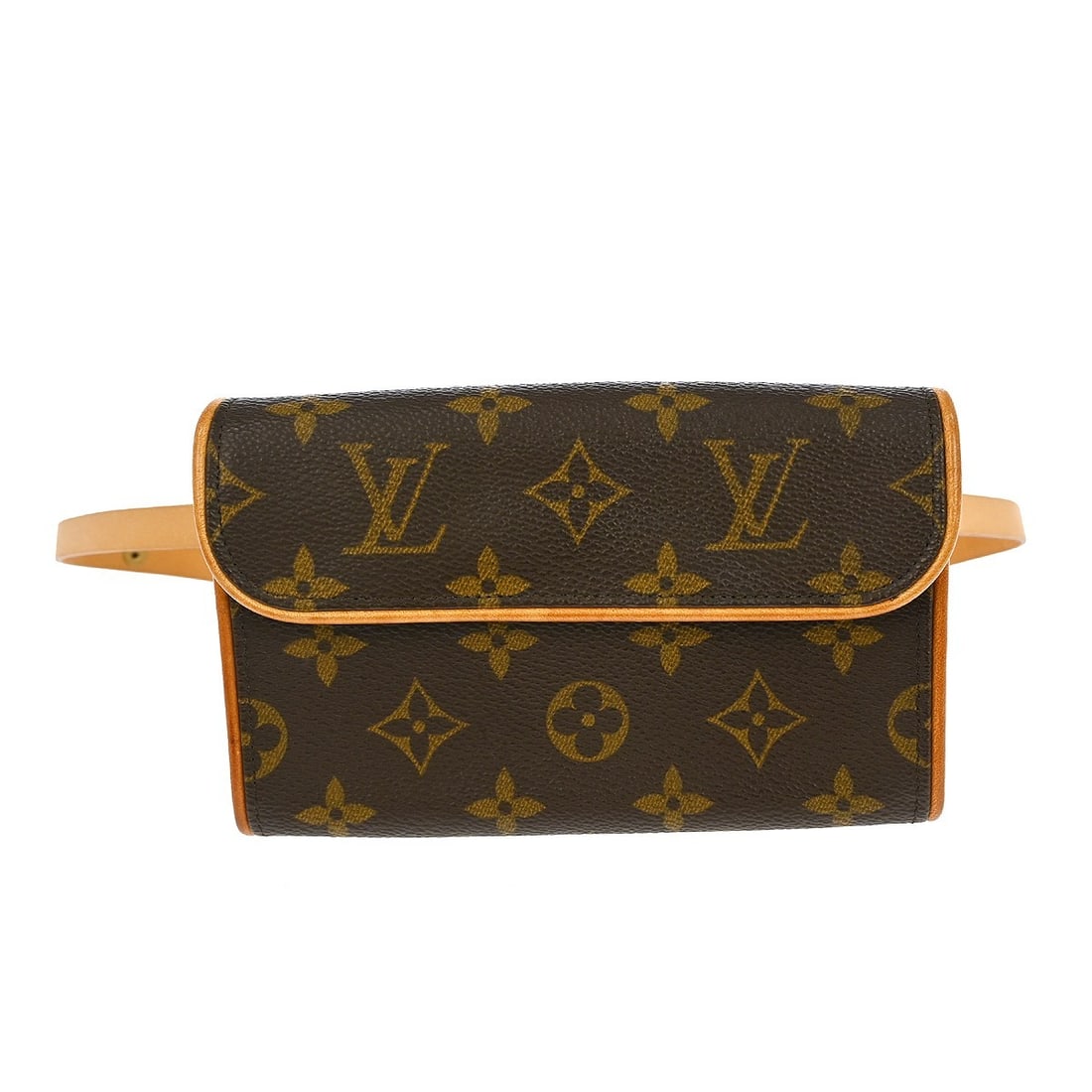 Louis Vuitton Pochette Florentine Monogram Canvas Small Bum Bag M51855: Louis Vuitton Pochette Florentine Monogram Canvas Small Bum Bag M51855 This Louis Vuitton Pochette Florentine bum bag features the iconic monogram canvas leather exterior with a brown colorway and log