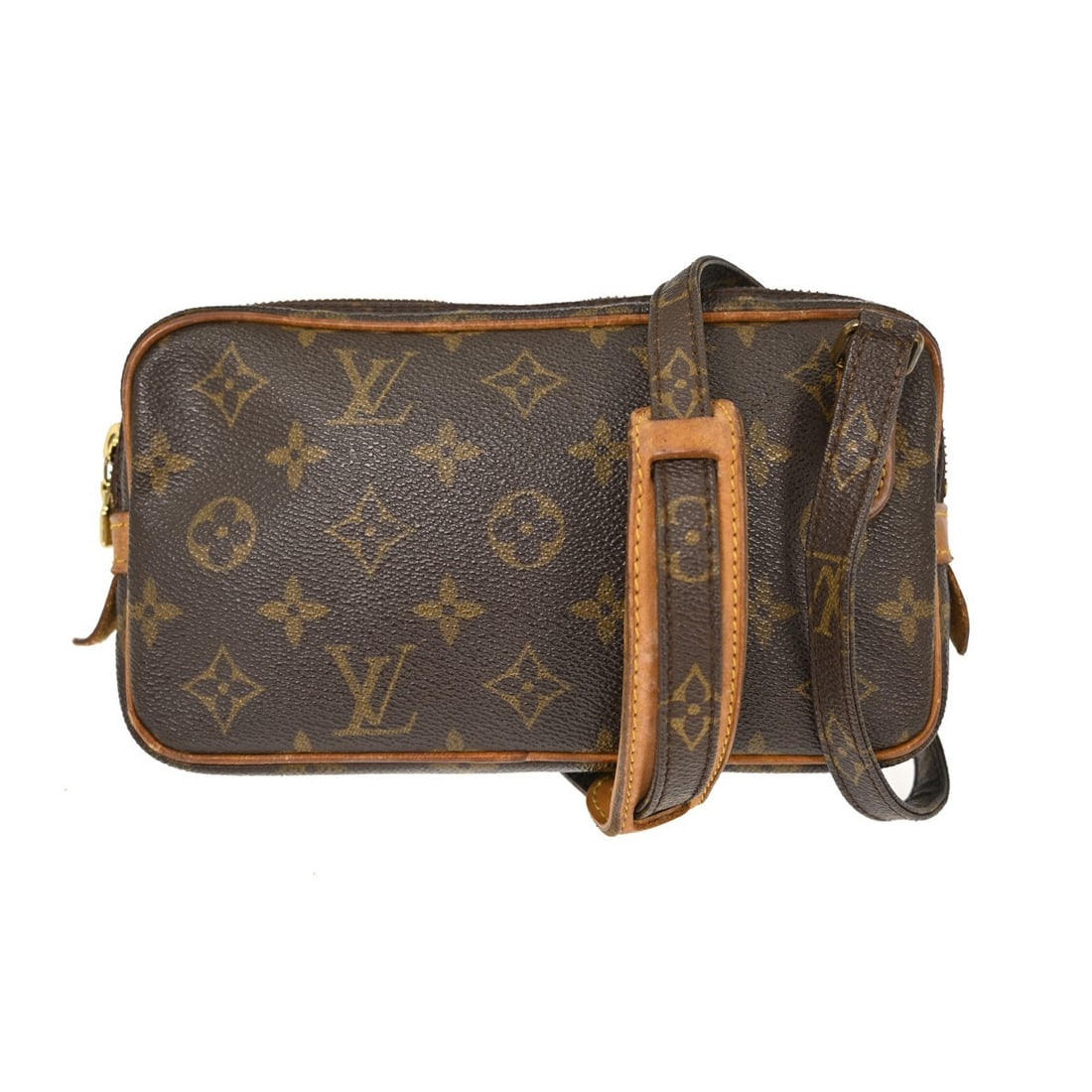 Louis Vuitton Marly Bandouliere Monogram Mini Leather Crossbody Bag M51828: Louis Vuitton Marly Bandouliere Monogram Mini Leather Crossbody Bag M51828 This Louis Vuitton Marly Bandouliere Crossbody Bag is a stylish accessory perfect for casual occasions. Crafted from high-qua