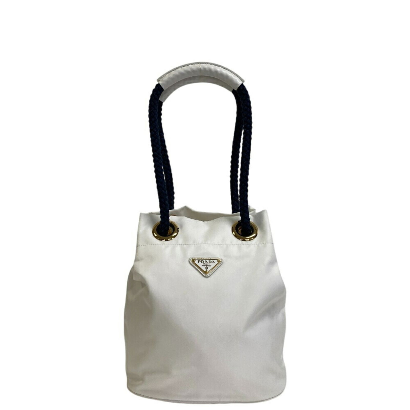 White Prada Re-Nylon Synthetic Shoulder Bag Made in Italy: White Prada Re-Nylon Synthetic Shoulder Bag Made in Italy This Prada Re-Nylon bag is crafted from white synthetic material and features a spacious design. Made in Italy, it showcases a modern aestheti