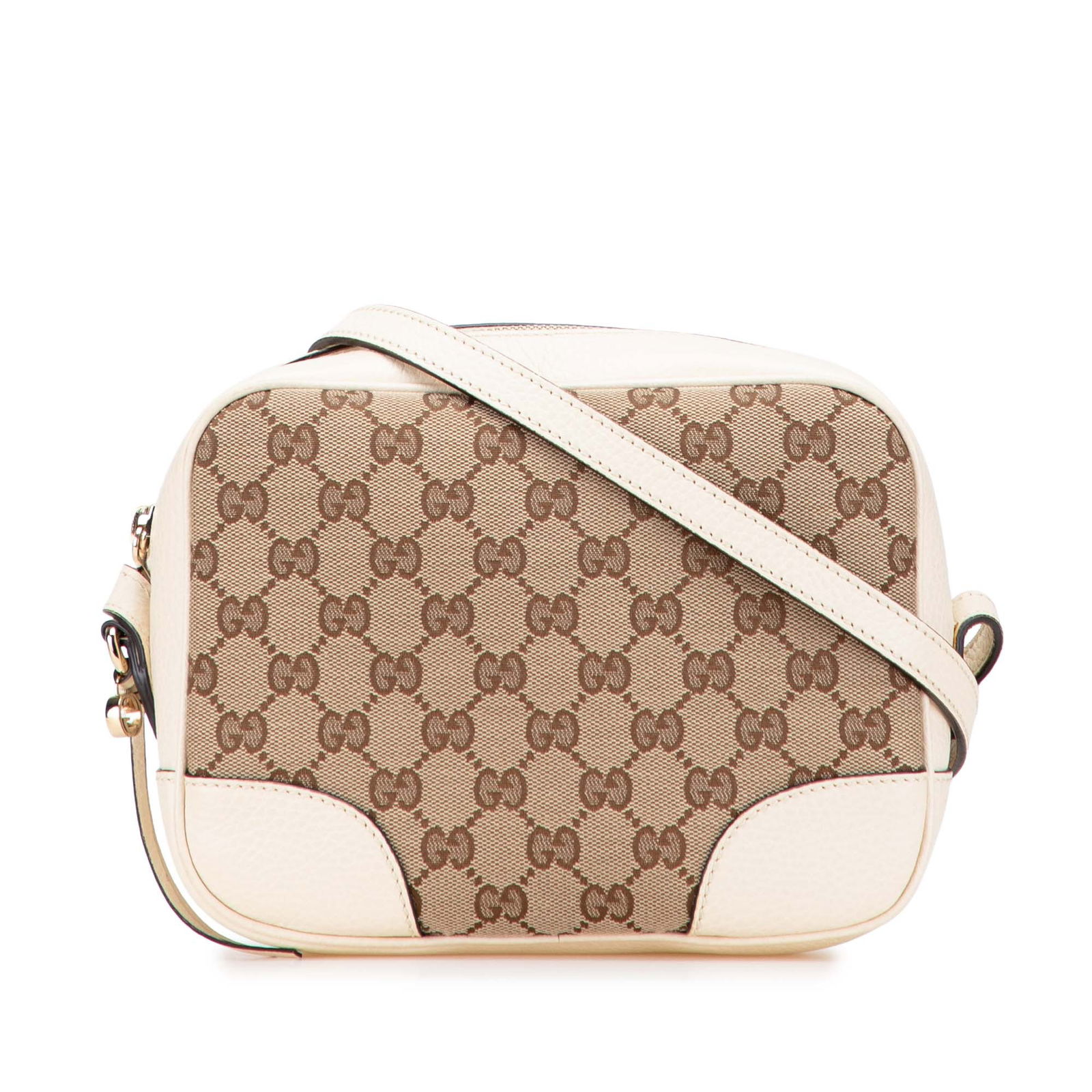 Gucci GG Canvas Bree Crossbody Bag with Leather Trim: Gucci GG Canvas Bree Crossbody Bag with Leather Trim The Gucci GG Canvas Bree Crossbody is a chic accessory, crafted from durable canvas with sophisticated leather trim. It features a flat leather sho
