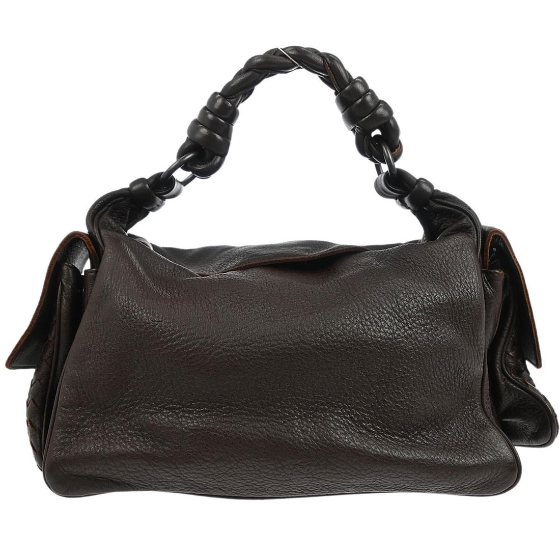 Bottega Veneta Intrecciato Brown Leather Cocker Handbag 144413/V174C/2040: Bottega Veneta Intrecciato Brown Leather Cocker Handbag 144413/V174C/2040 Introducing the stunning Bottega Veneta Brown Leather Intrecciato Cocker Handbag, a luxurious addition to any wardrobe. Crafte