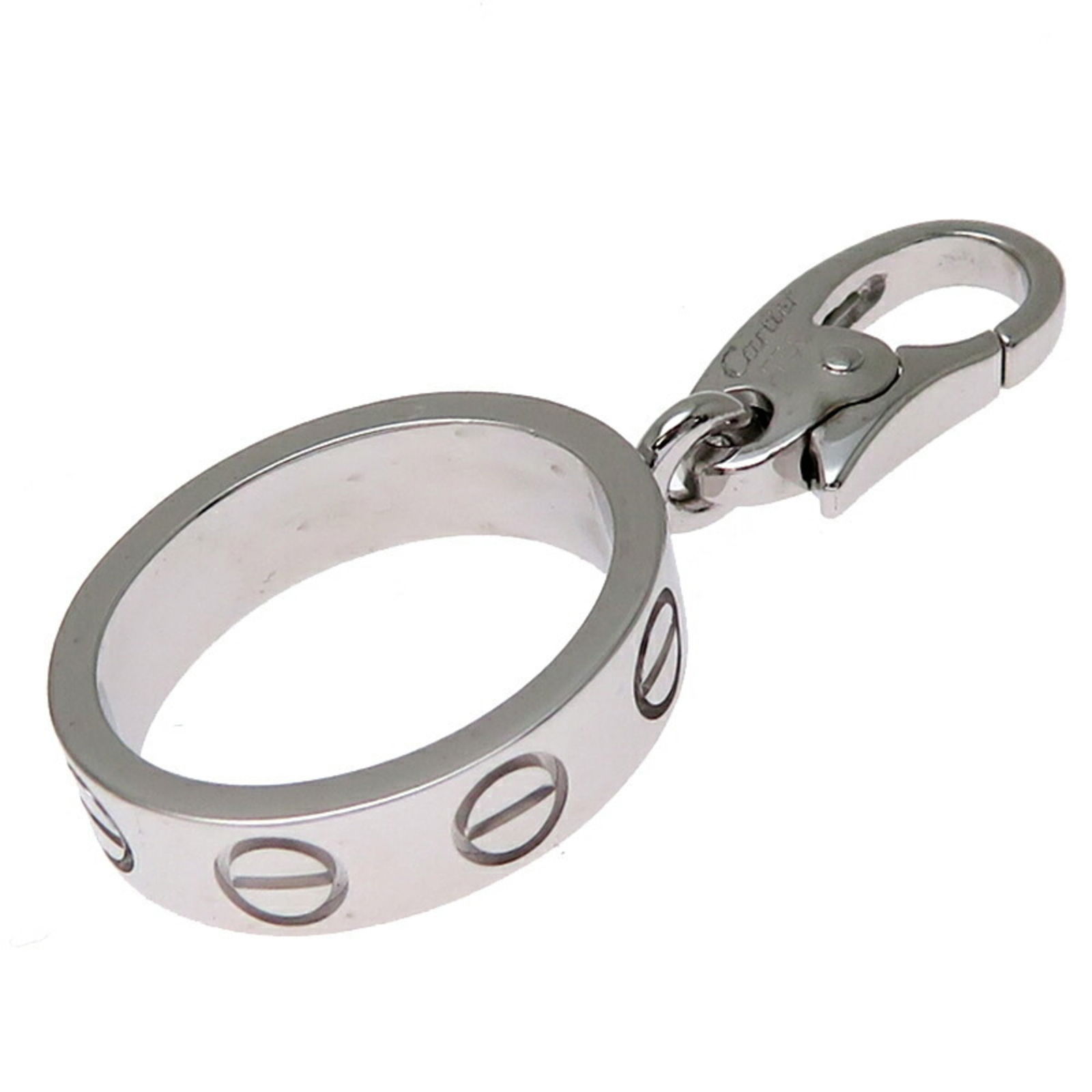 Cartier Love White Gold Bracelet 3.5mm Silver Tone French Design: Cartier Love White Gold Bracelet 3.5mm Silver Tone French Design This Cartier Love ring is crafted from white gold and features a silver tone. Designed for unisex wear, it showcases the iconic Love co