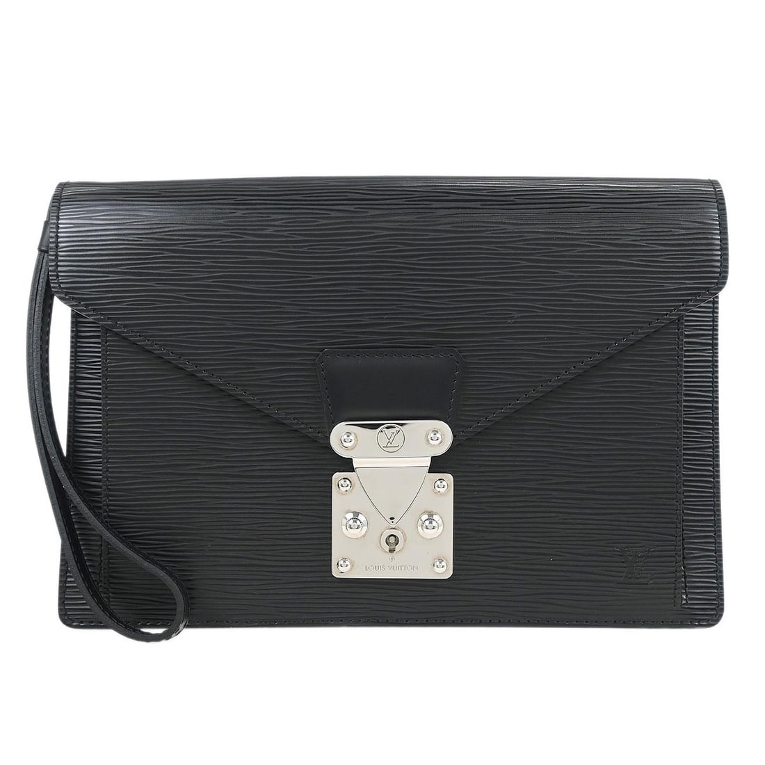 Louis Vuitton Black Epi Pochette Sellier Dragonne Clutch M52762 (1 of 10)