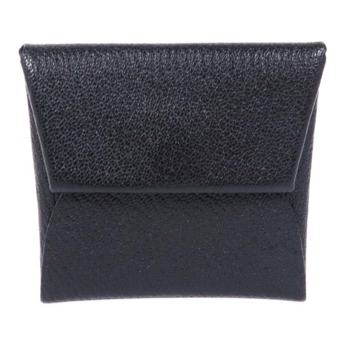 HERMES Coin Purse Black Goatskin Leather PHW Style (1 of 14)