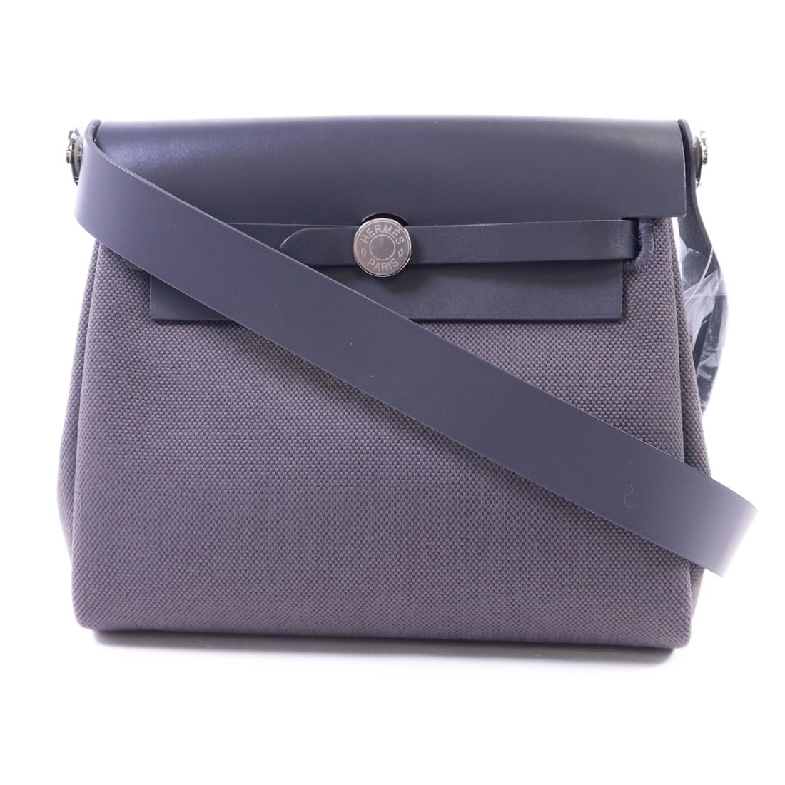 Mini Herbag Canvas Shoulder Bag by Hermes with Palladium Hardware (1 of 14)