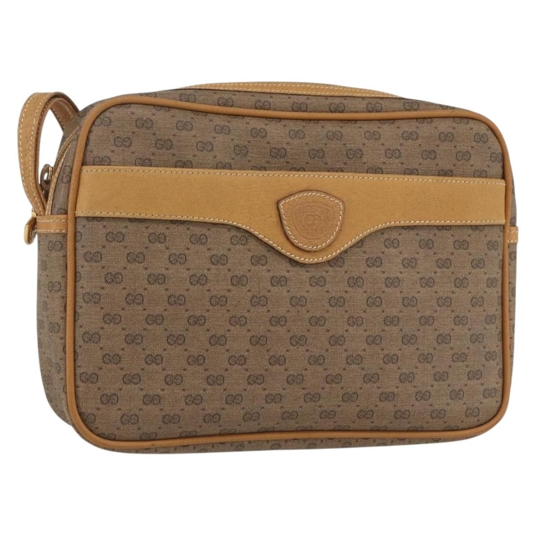 Beige Gold Gucci Micro GG Supreme PVC Leather Clutch Bag 014 58 0097: Beige Gold Gucci Micro GG Supreme PVC Leather Clutch Bag 014 58 0097 This is a Gucci Micro GG Supreme clutch bag crafted from beige and gold PVC leather with micro small GG canvas detailing. The bag f