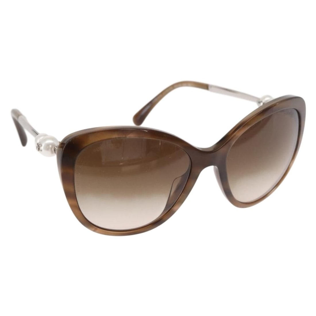 Chanel Brown Plastic Sunglasses CC Model BA8711V Italy Authentic (1 of 13)