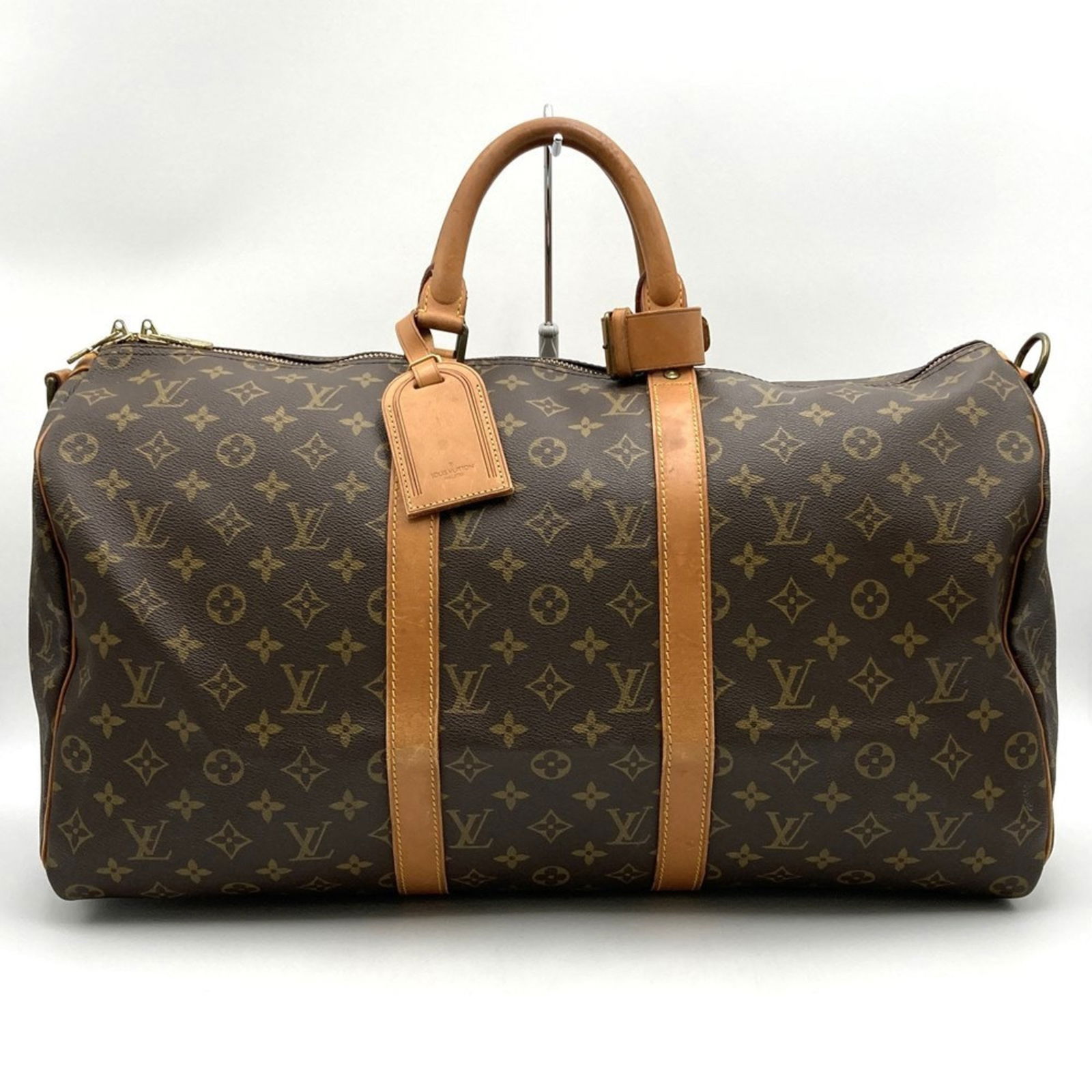 Keepall 50 brown canvas travel bag by Louis Vuitton (1 of 1)